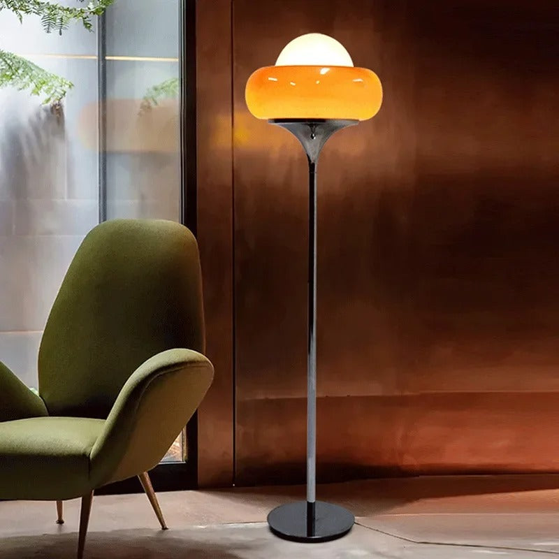 Aurea Egg Tart Table and Floor Lamp with Dimmable LED