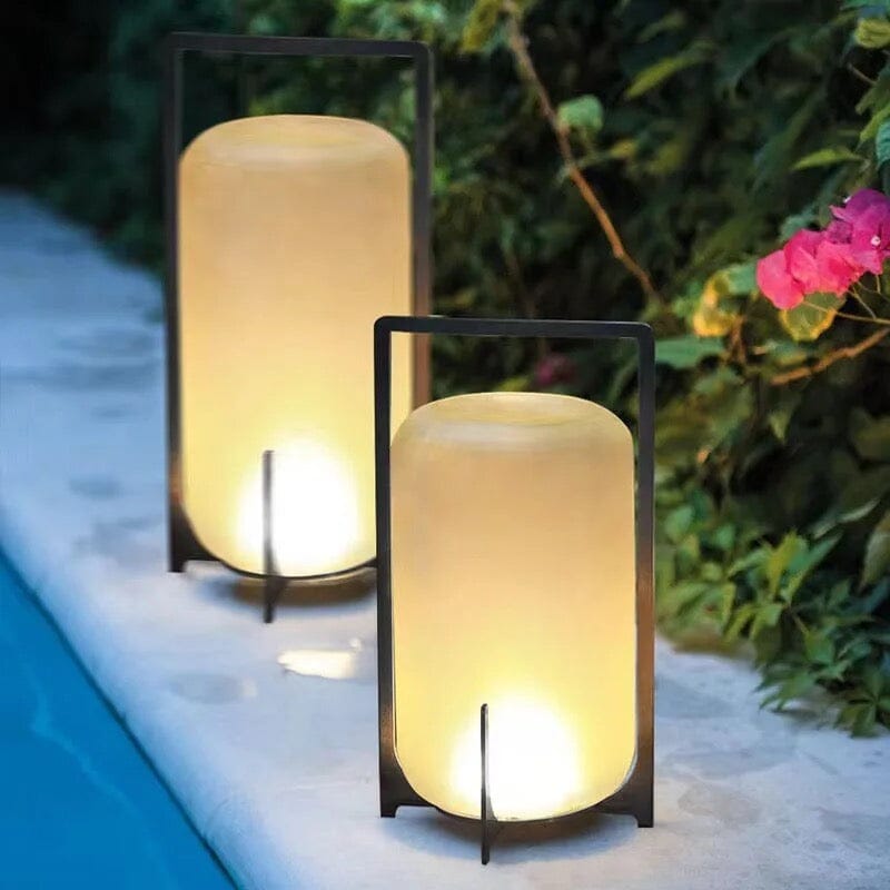 Solara Terrace Garden Lights Weatherproof Stainless Steel & Glass
