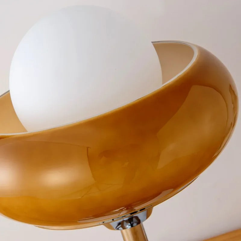 Aurea Egg Tart Table and Floor Lamp with Dimmable LED