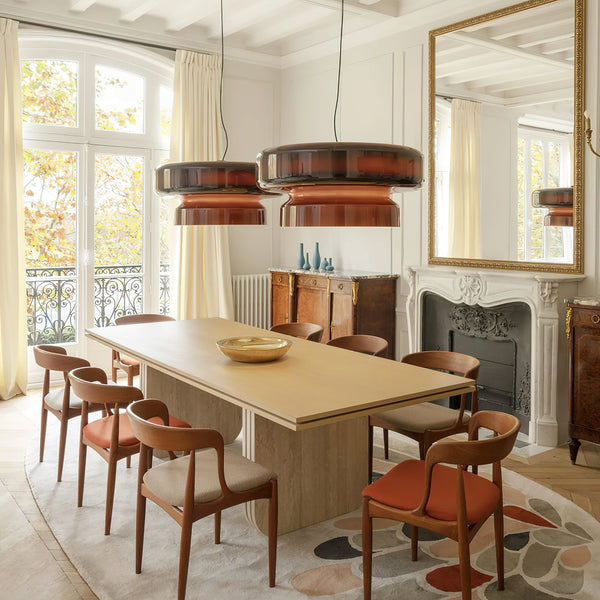 Aurelia Blown Glass Pendant Lamp With Organic Shape