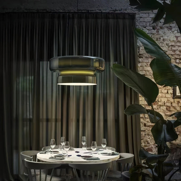 Aurelia Blown Glass Pendant Lamp With Organic Shape
