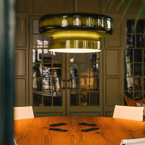 Aurelia Blown Glass Pendant Lamp With Organic Shape