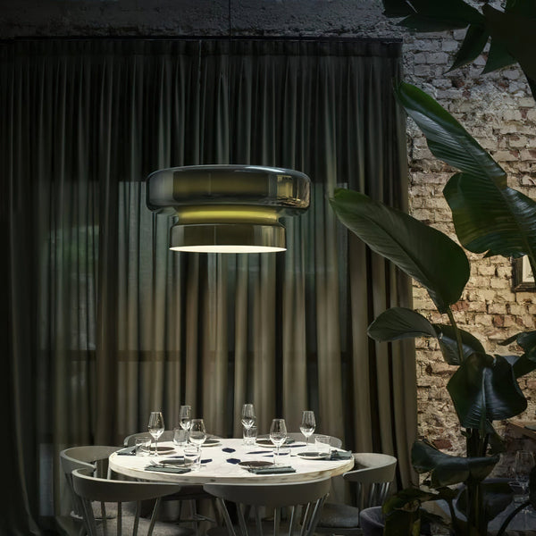 Aurelia Blown Glass Pendant Lamp With Organic Shape