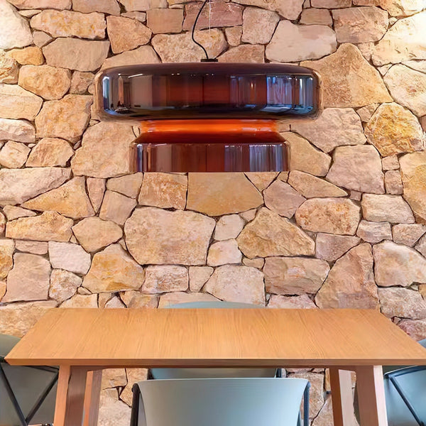 Aurelia Blown Glass Pendant Lamp With Organic Shape