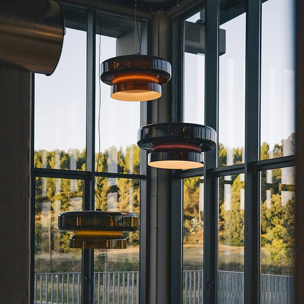 Aurelia Blown Glass Pendant Lamp With Organic Shape