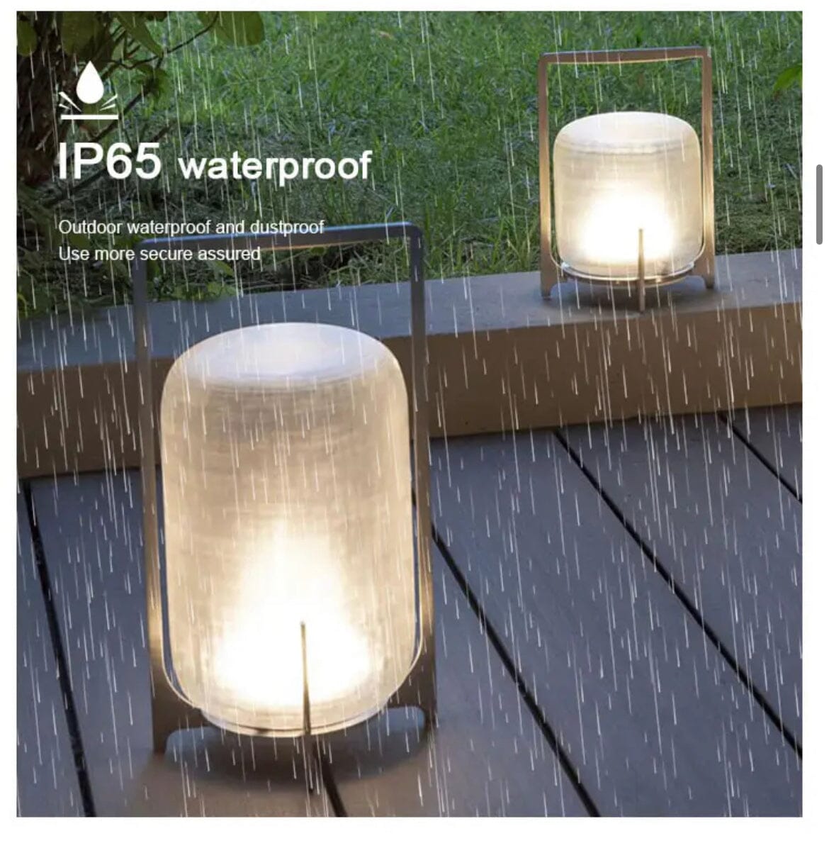 Solara Terrace Garden Lights Weatherproof Stainless Steel & Glass