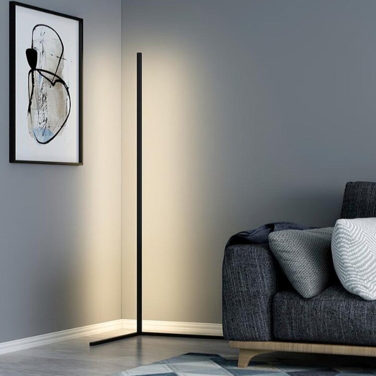 LuminaNova Corner Floor Lamp For Tight Corners Home Use