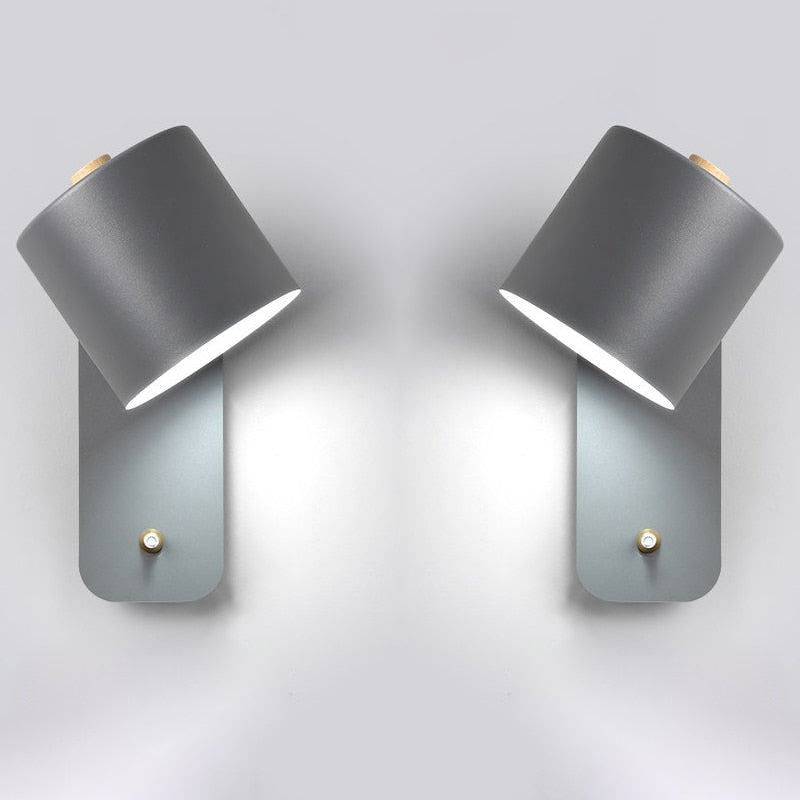 Modern LED Wall Lamps with Integrated Switch for Home Decor