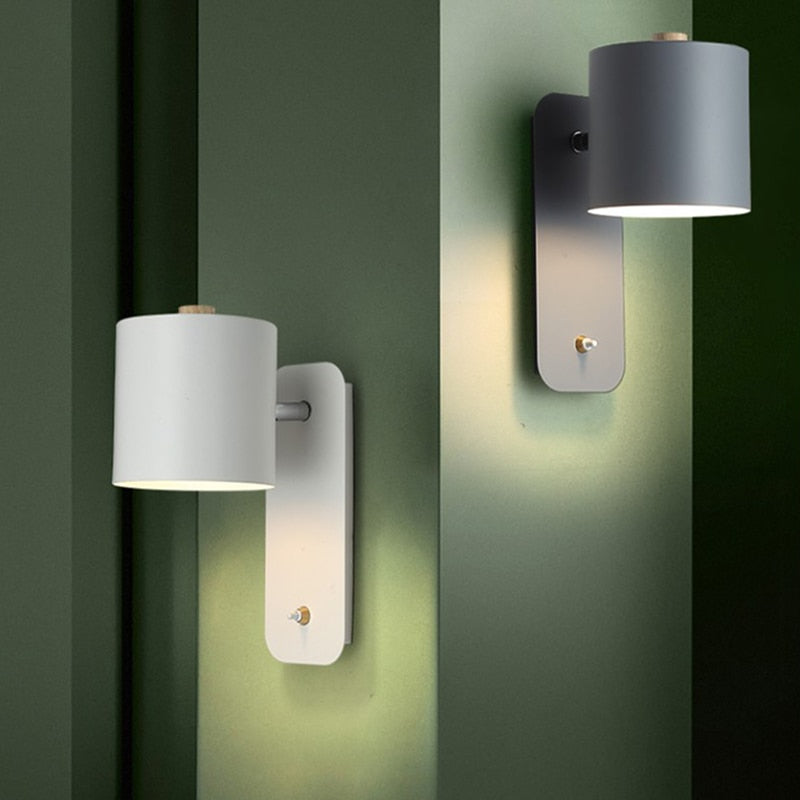 Modern LED Wall Lamps with Integrated Switch for Home Decor