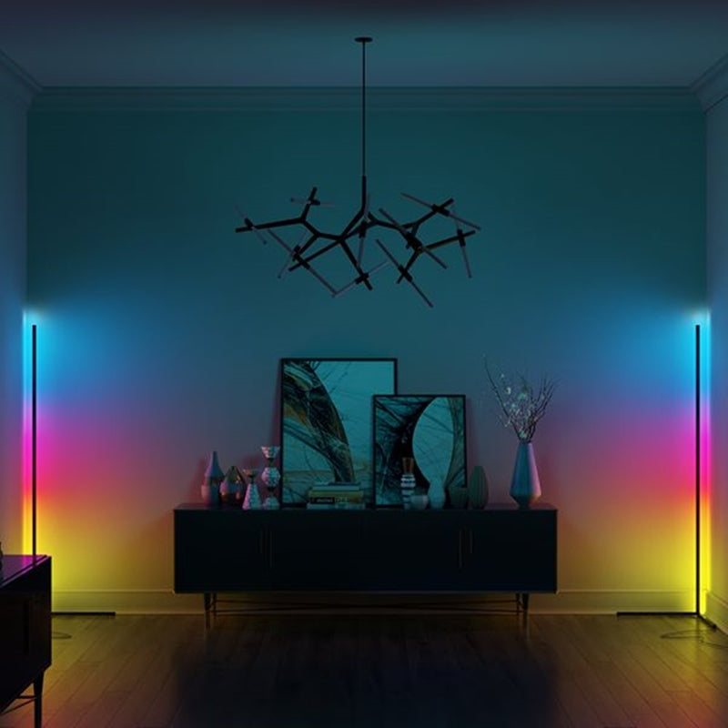 LuminaNova Corner Floor Lamp For Tight Corners Home Use