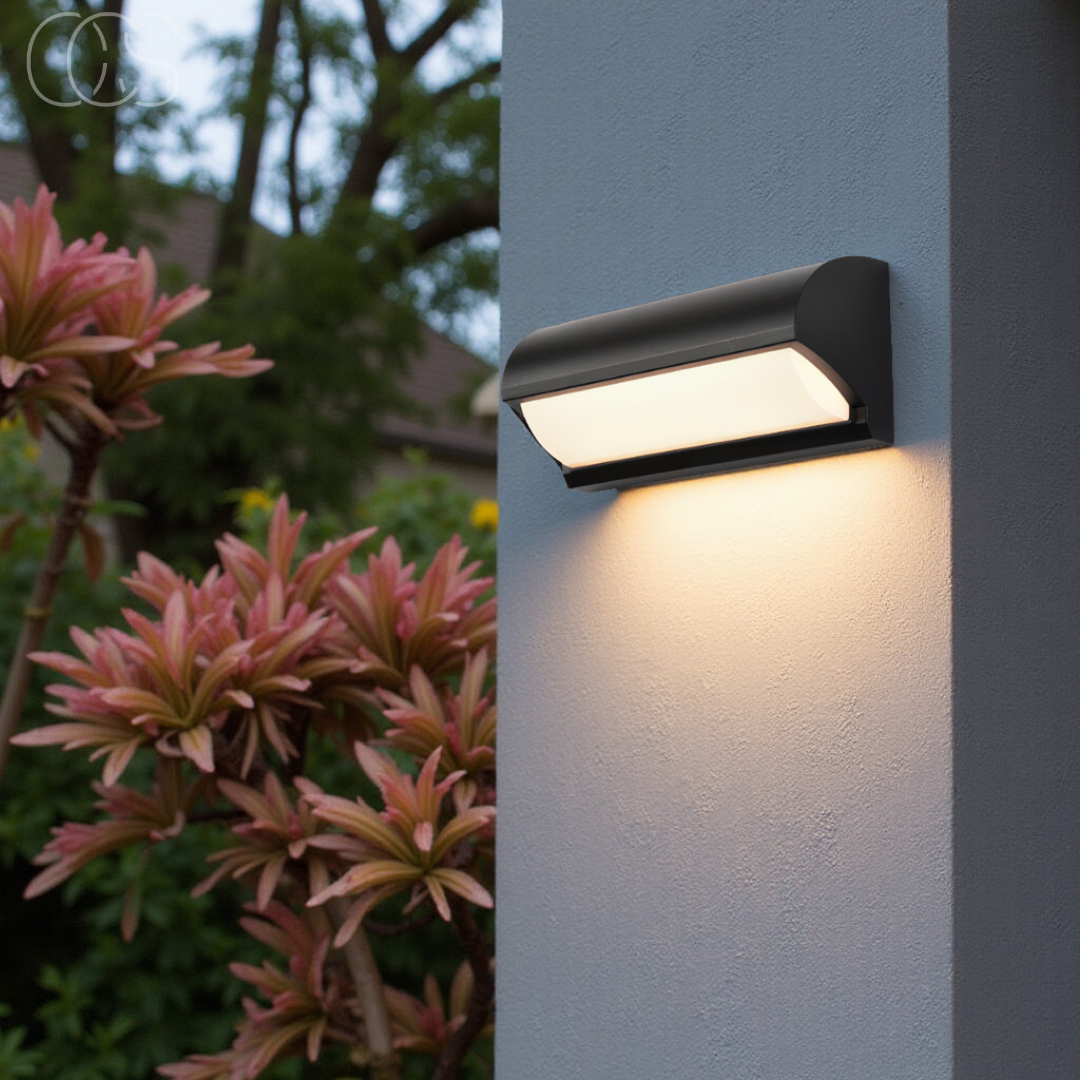 Anakre - Black LED Outdoor Wall Light