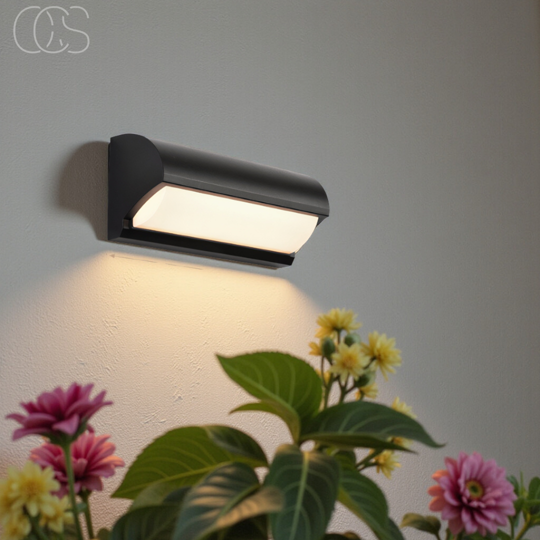 Anakre - Black LED Outdoor Wall Light