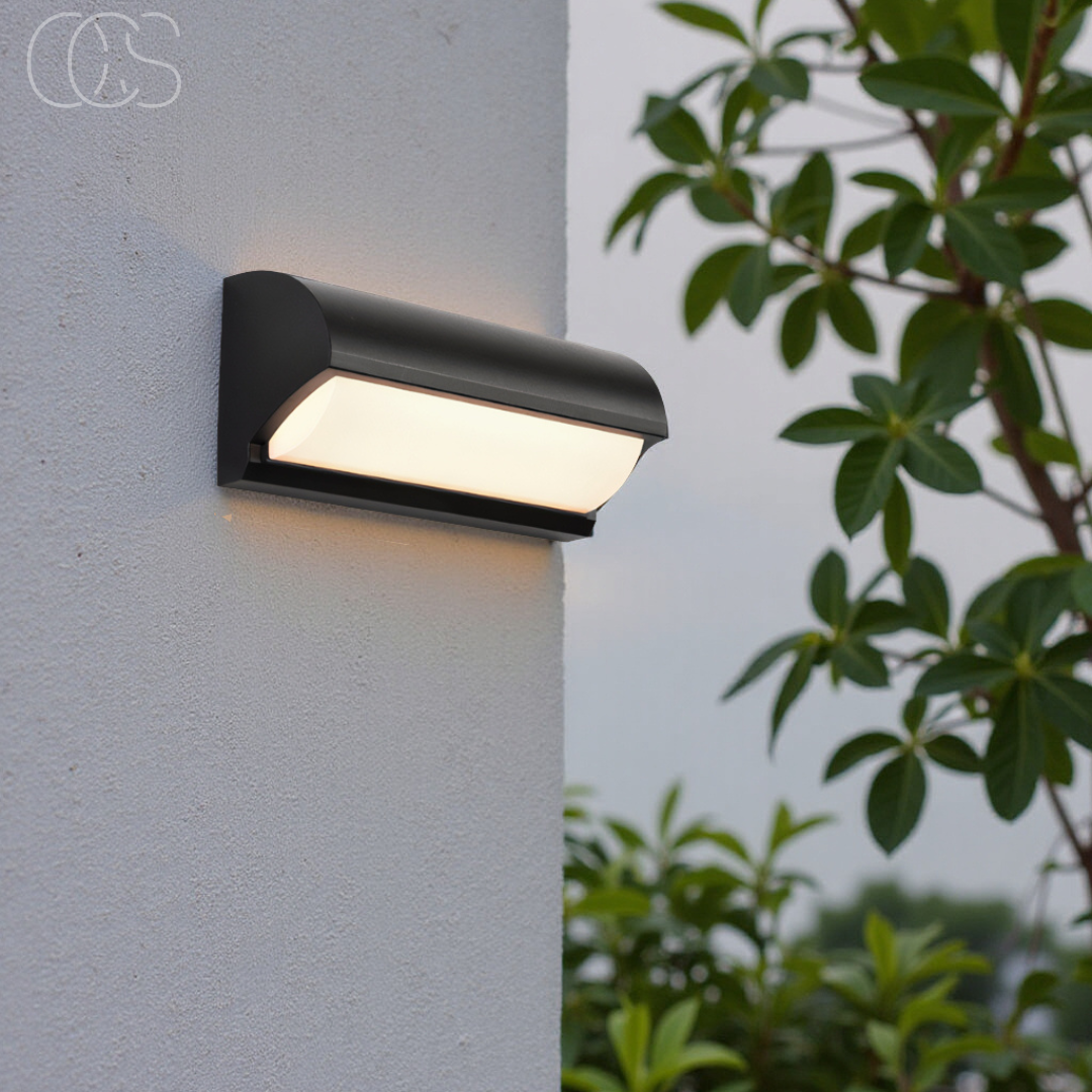 Anakre - Black LED Outdoor Wall Light