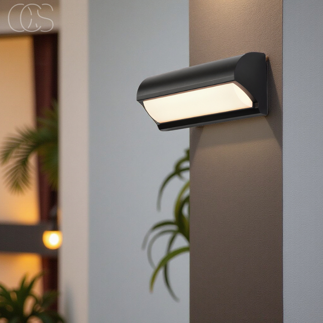 Anakre - Black LED Outdoor Wall Light