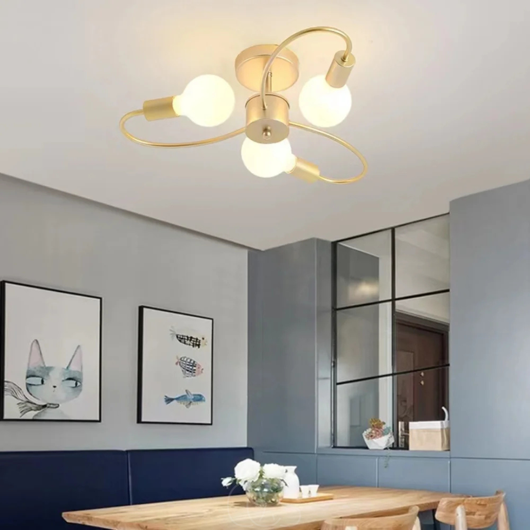 Anakre - Ceiling Lamp with 3 Braided Balls – Modern Design