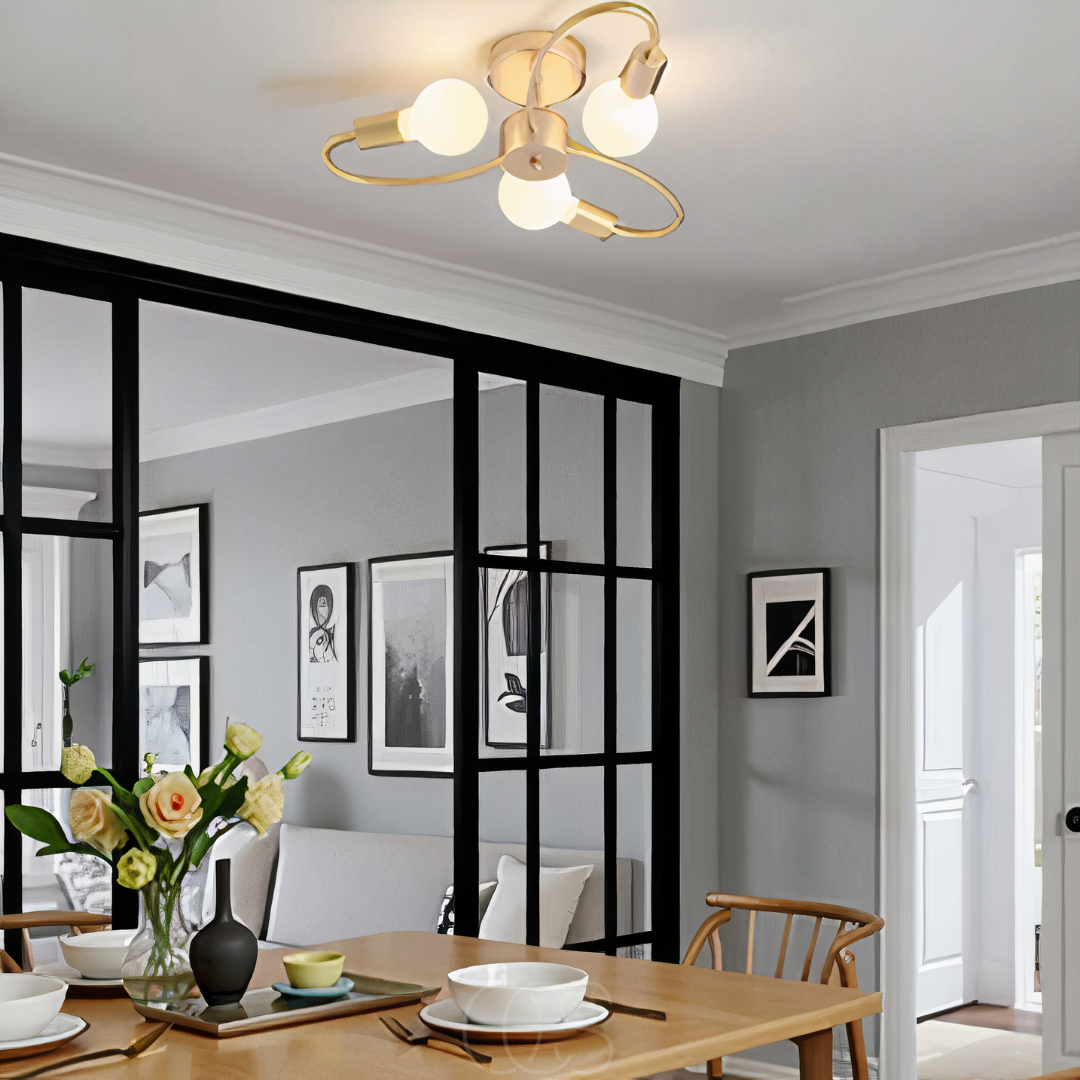 Anakre - Ceiling Lamp with 3 Braided Balls – Modern Design