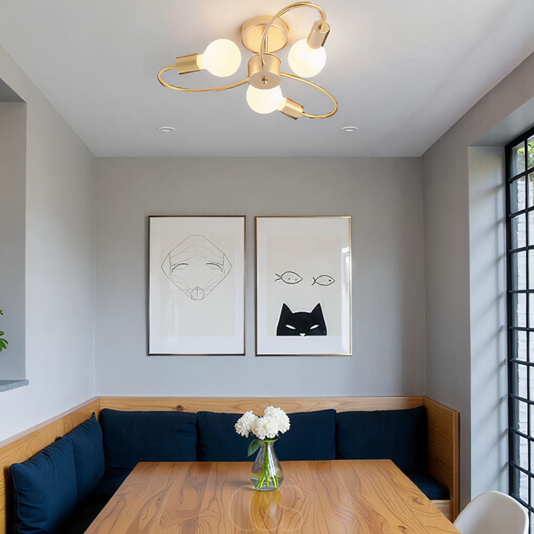 Anakre - Ceiling Lamp with 3 Braided Balls – Modern Design