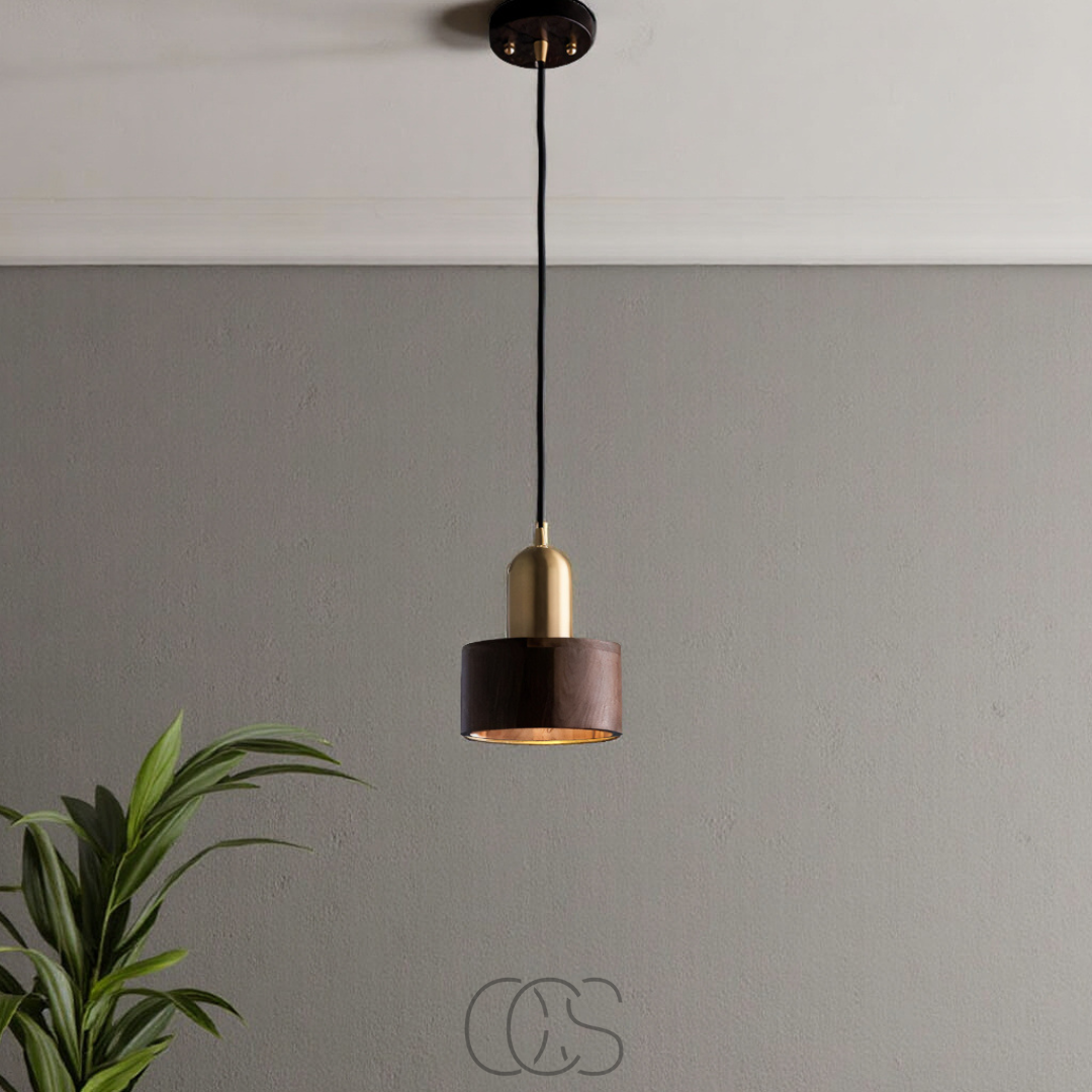Anakre - Design pendant lamp with gold accent