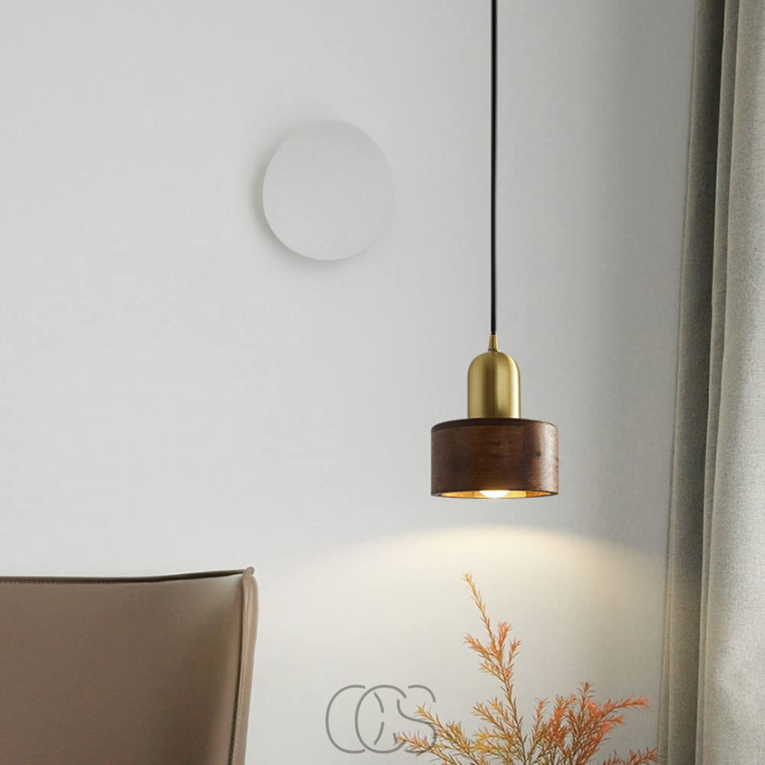 Anakre - Design pendant lamp with gold accent