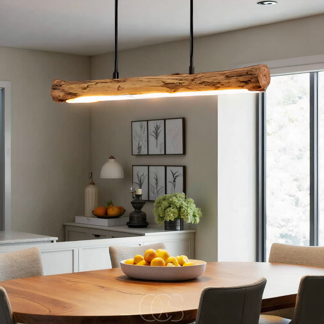 Anakre - Dimmable wooden pendant lamp