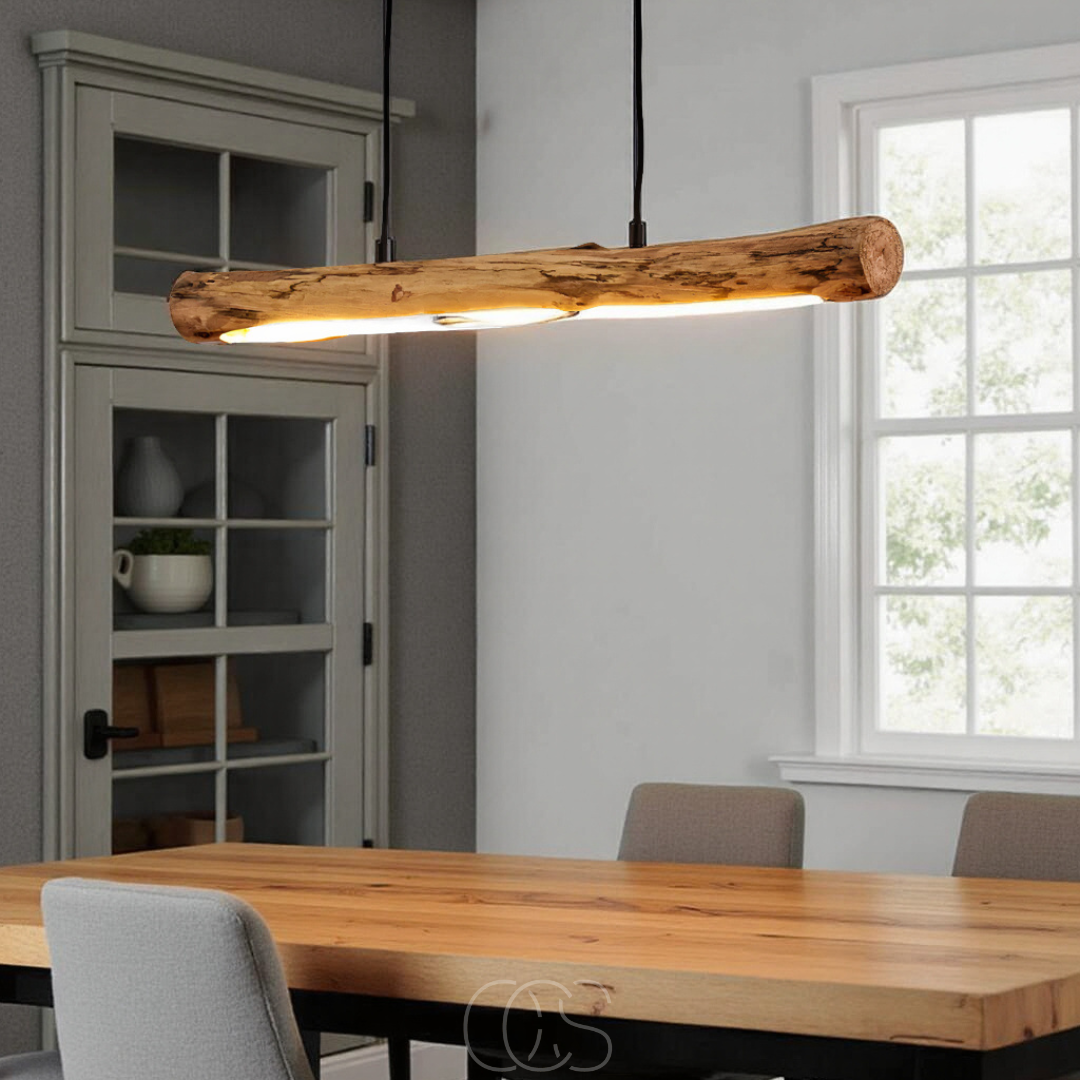 Anakre - Dimmable wooden pendant lamp