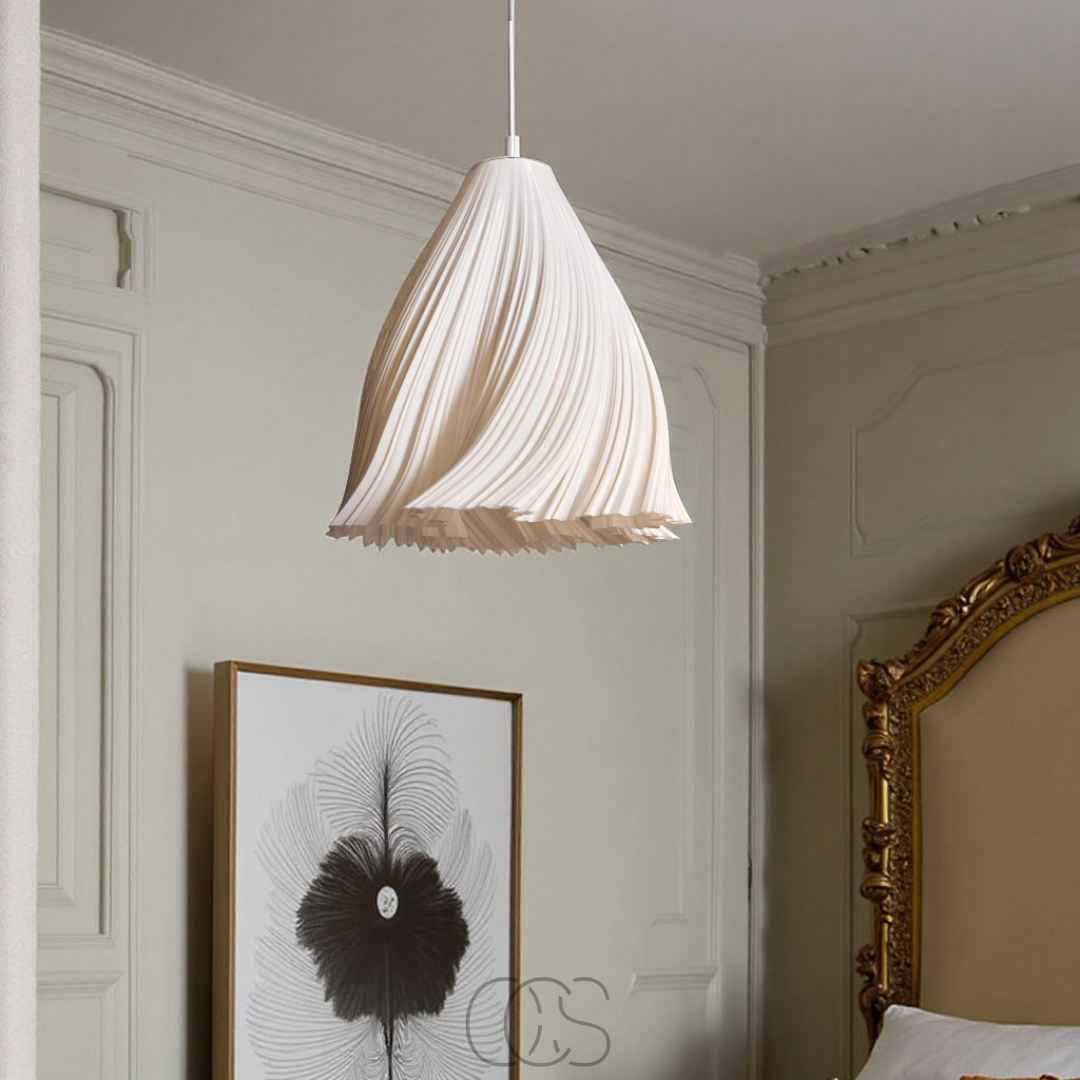 Anakre - Fanning Stoff Taklampe - Moderne Tekstiler