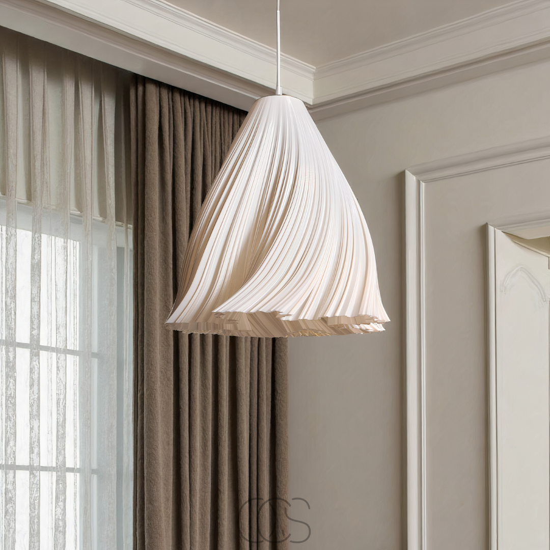 Anakre - Fanning Stoff Taklampe - Moderne Tekstiler