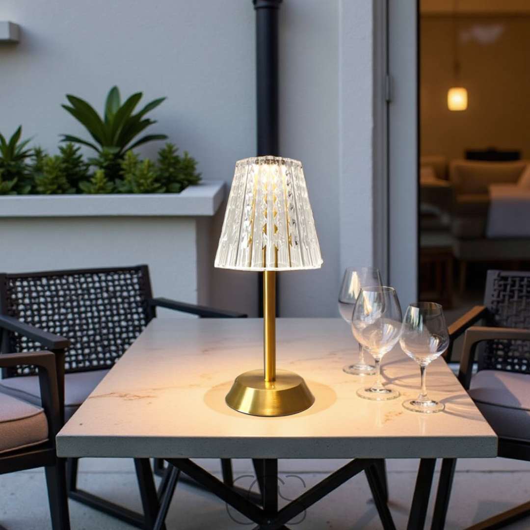 Anakre - Lampe d'ambiance en cristal LED - lumière luxueuse, où que vous le souhaitiez