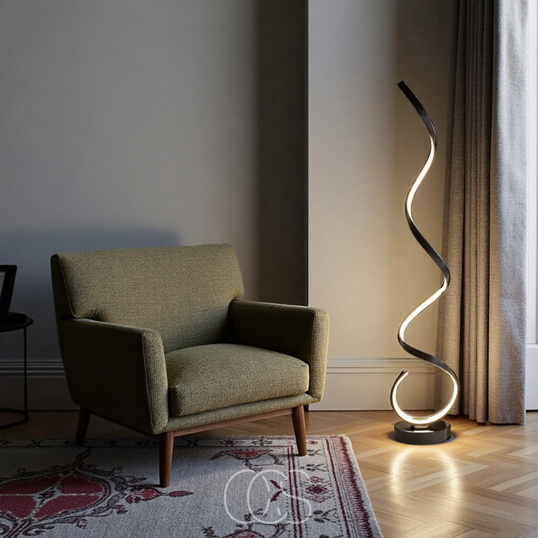 Anakre - LED spiral gulvlampe dimbar
