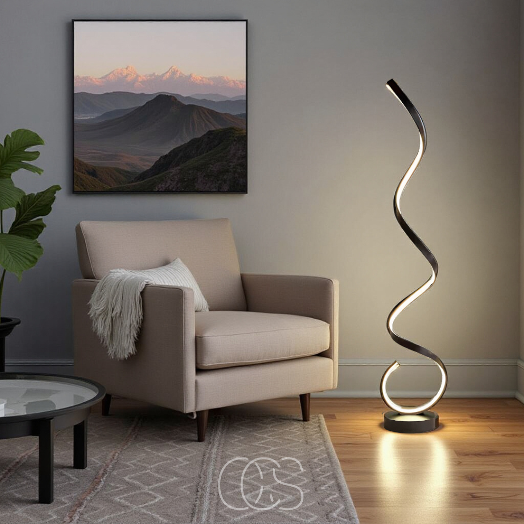 Anakre - LED Spiral Floor Lamp Dimmable