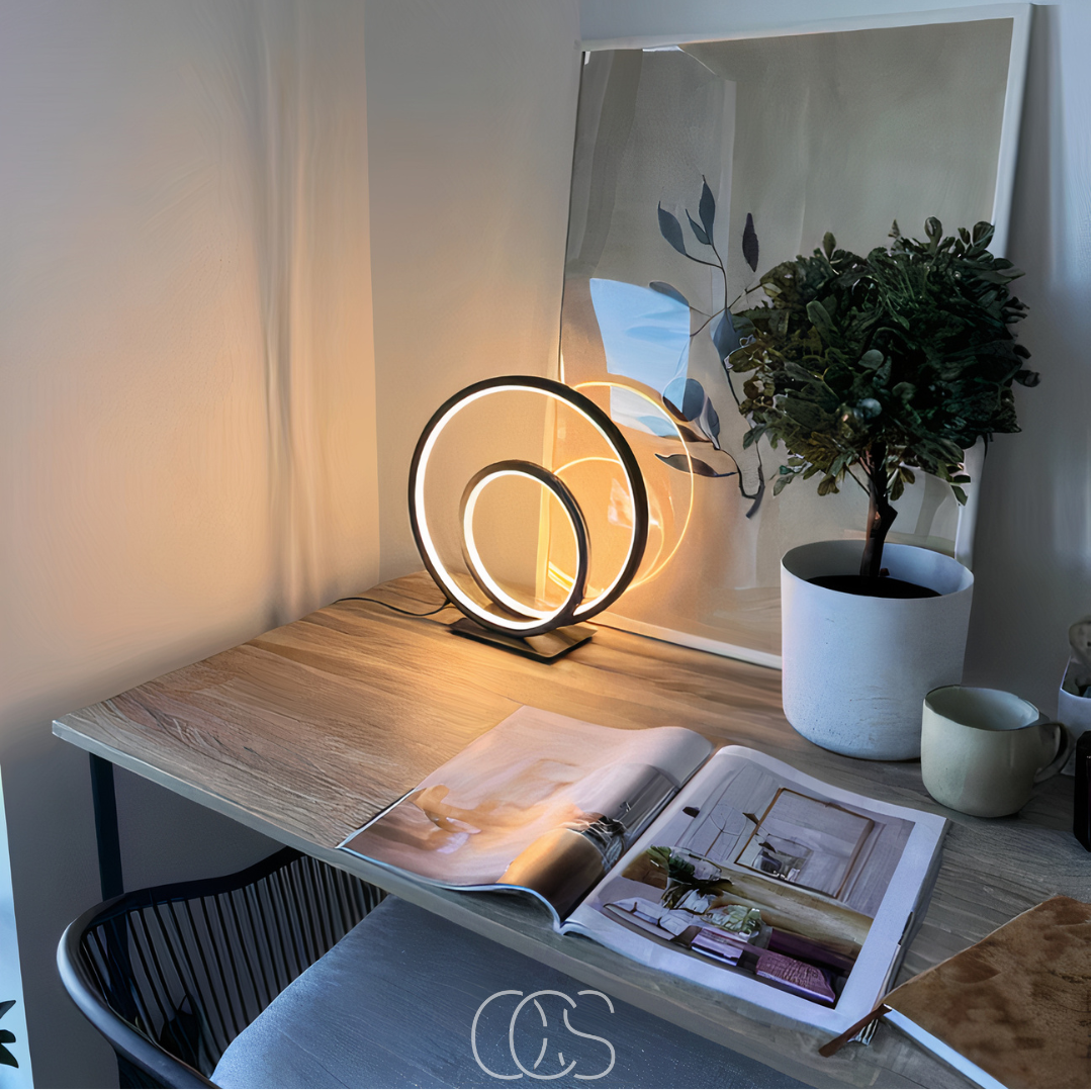 Anakre - LED Bordlampe Dobbel Ring