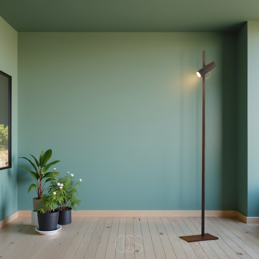 Anakre - LED gulvlampe med spotlys - leselampe