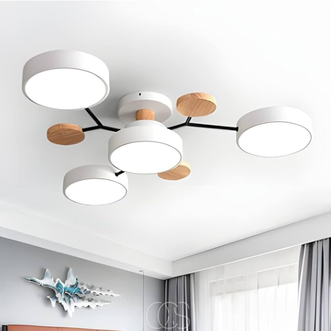 Anakre - Macaron Metall LED Taklampe - Dimbar 3-Farge