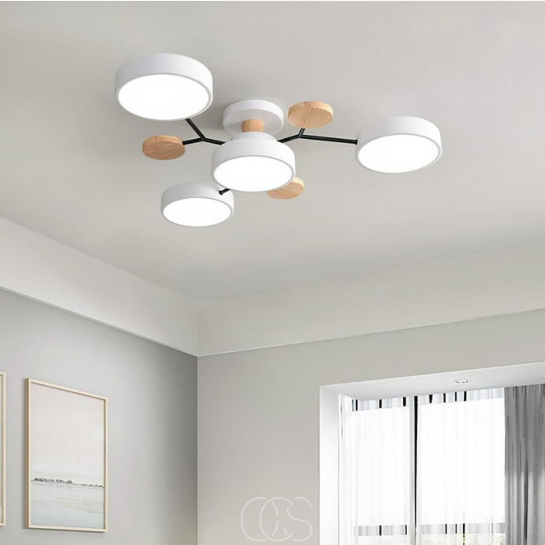 Anakre - Macaron Metall LED Taklampe - Dimbar 3-Farge