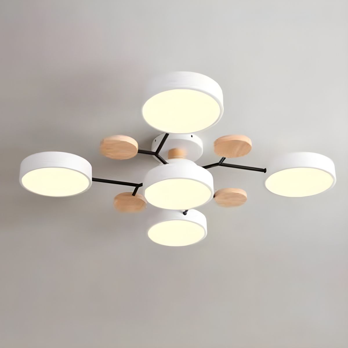 Anakre - Macaron Metall LED Taklampe - Dimbar 3-Farge