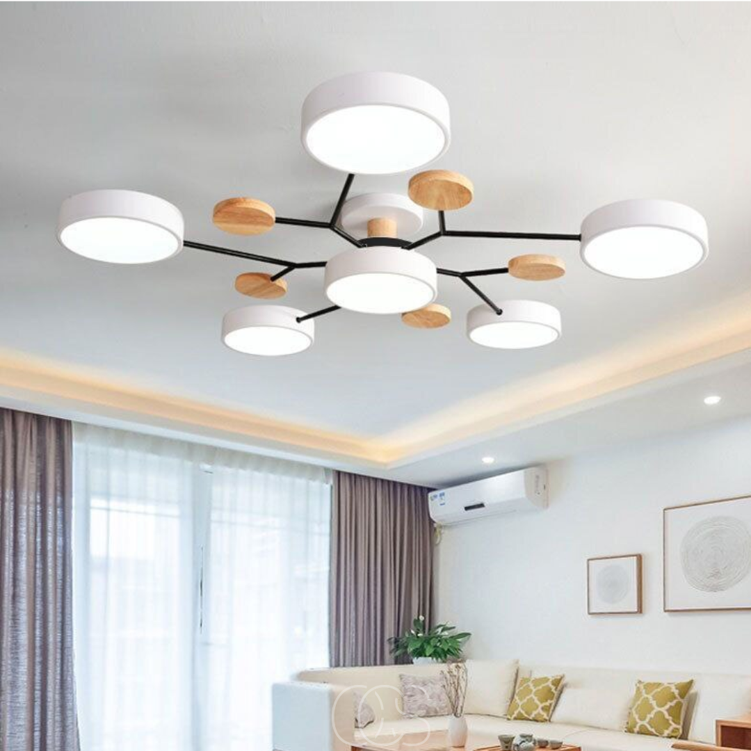 Anakre - Macaron Metall LED Taklampe - Dimbar 3-Farge