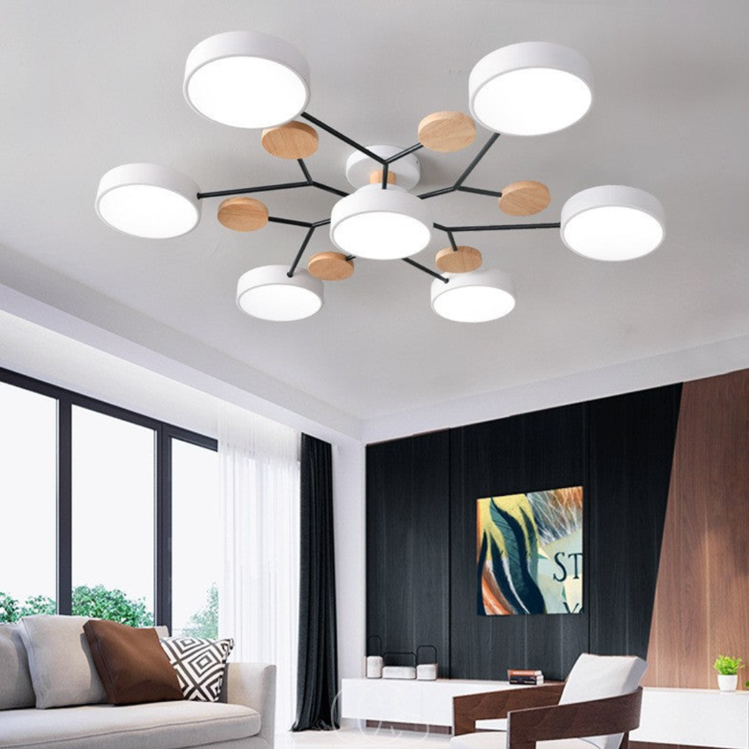 Anakre - Macaron Metall LED Taklampe - Dimbar 3-Farge