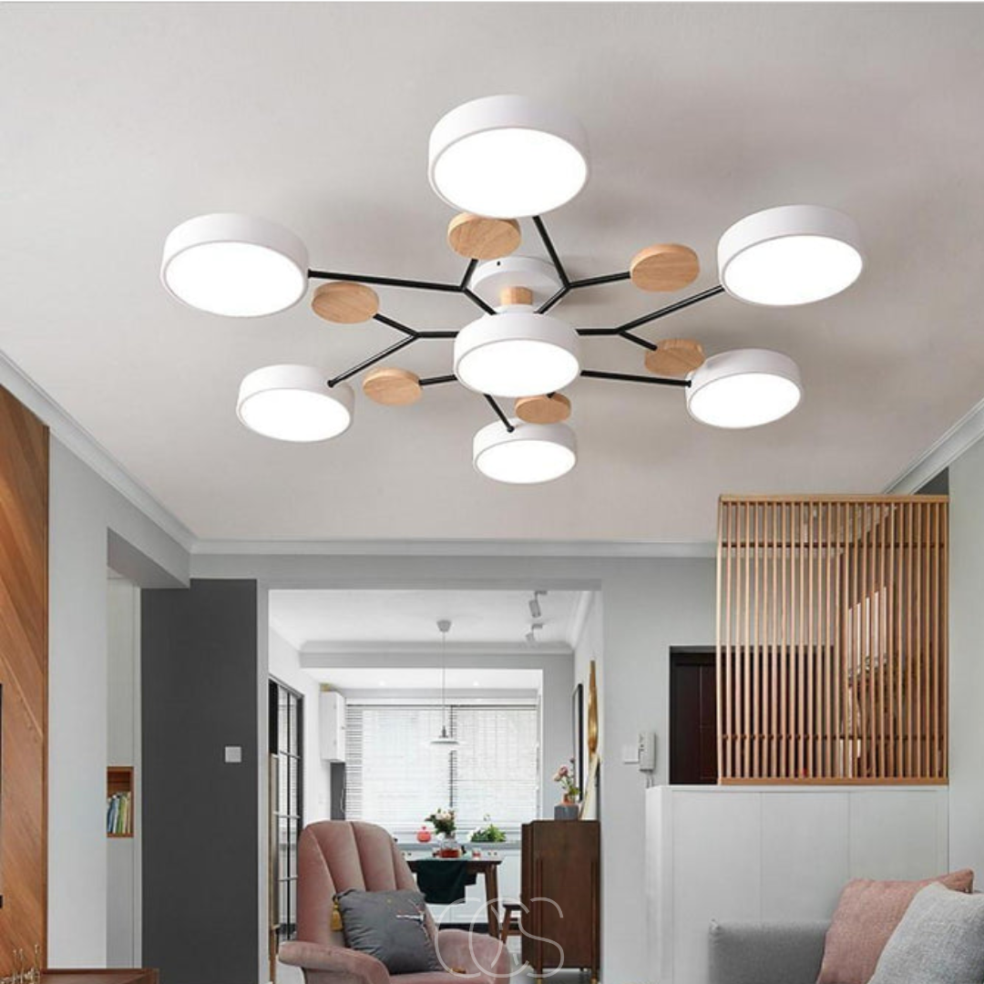 Anakre - Macaron Metall LED Taklampe - Dimbar 3-Farge