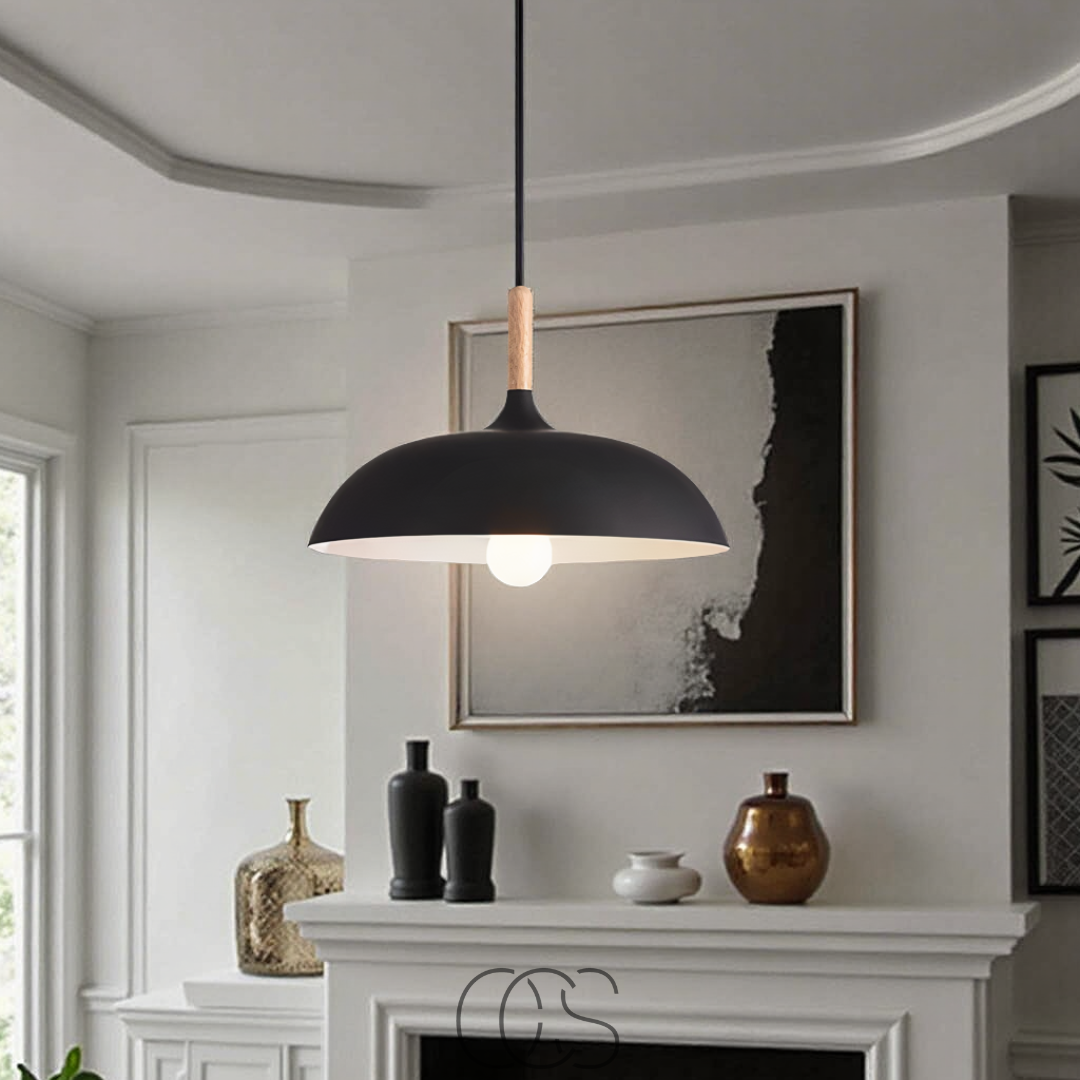 Anakre - Modern Matte Black Ceiling Lamp