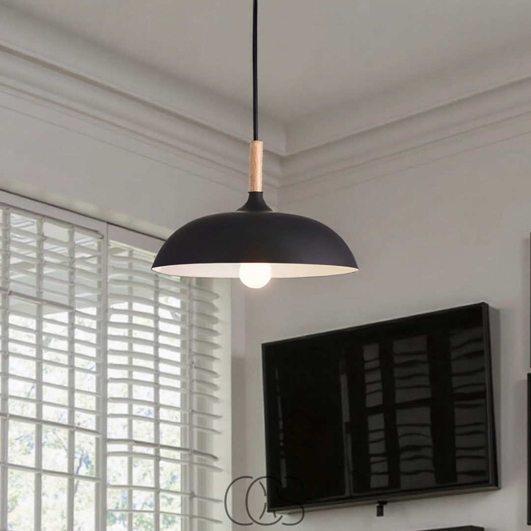 Anakre - Modern Matte Black Ceiling Lamp