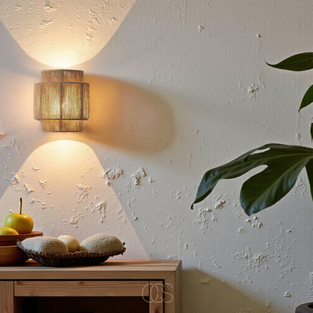 Anakre - Rattan Boho Wall Lamp
