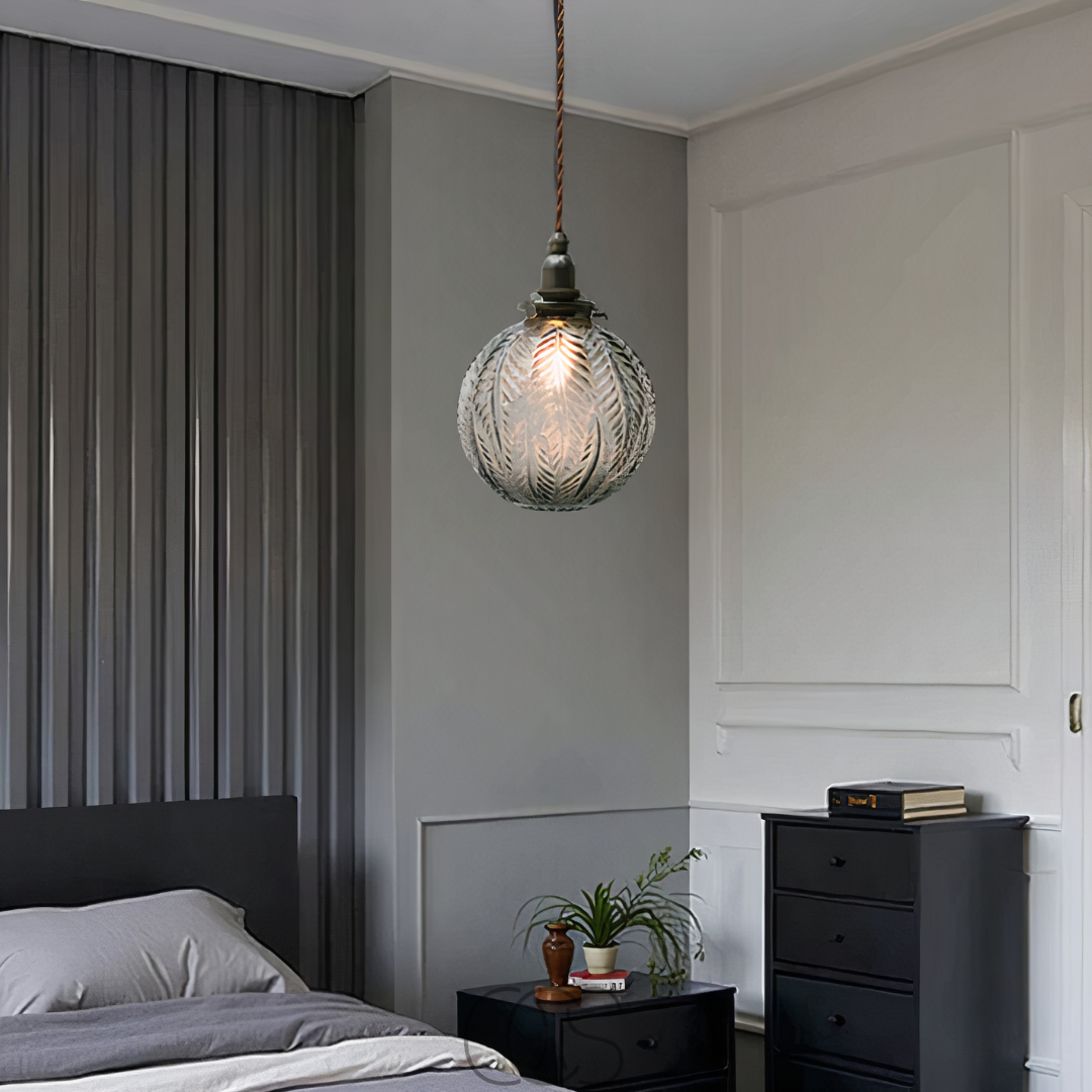Anakre - Round Pendant Lamp Glass - Smoke Color