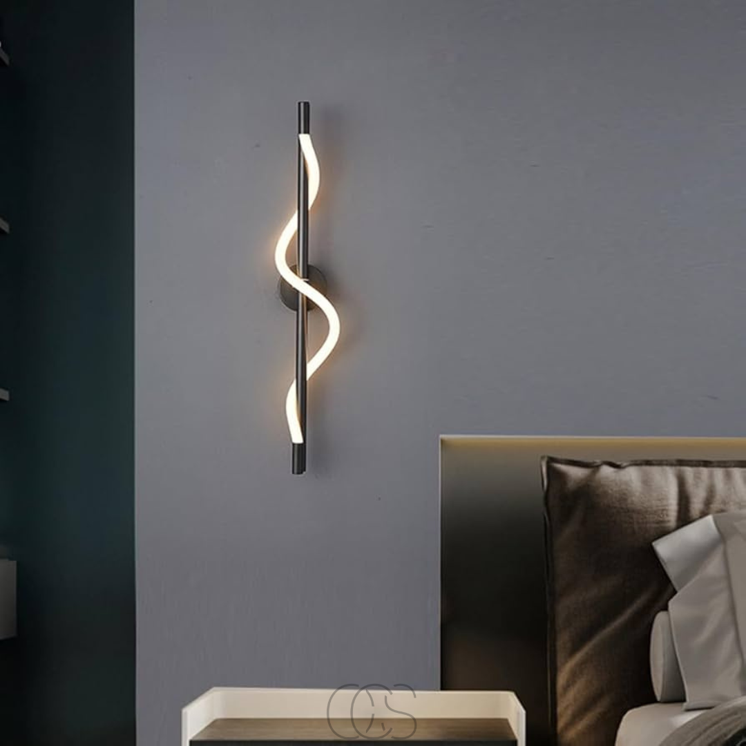 Anakre - Slim LED wall lamp - Black aluminum