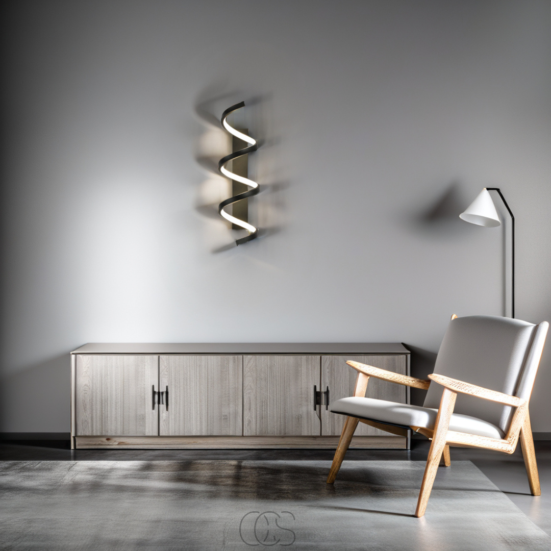 Anakre - Spiral LED wall lamp - Dimmable