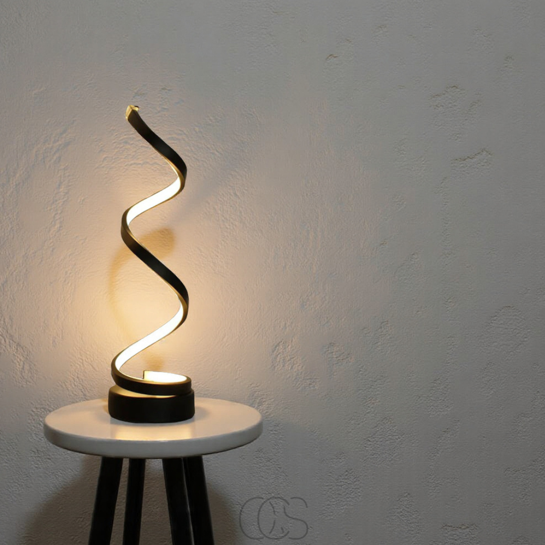 Anakre - Spiral Lamp – modern design with 3 light colors & energy-efficient LED