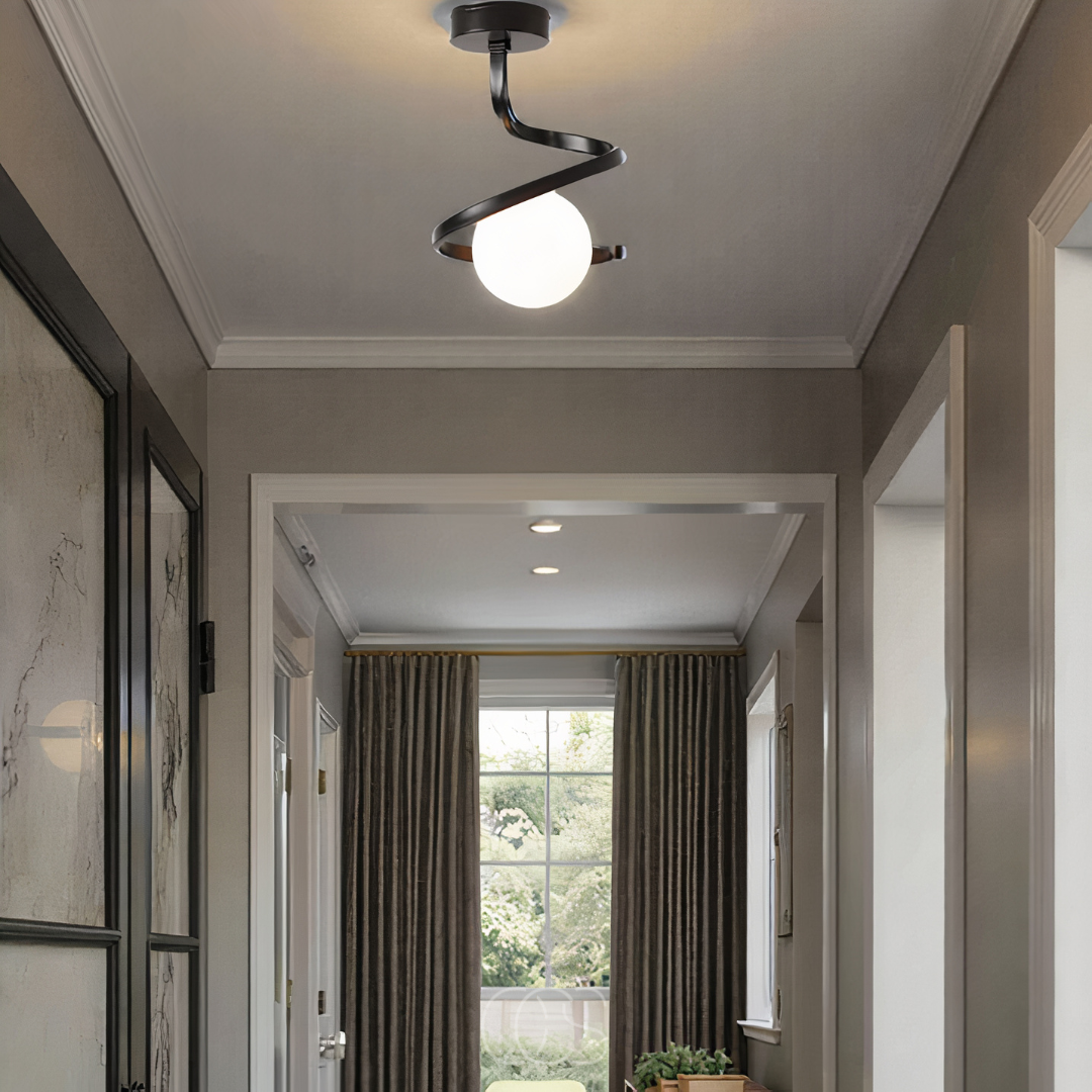 Anakre - Spiral with Ball Ceiling Lamp – luxury in a playful design