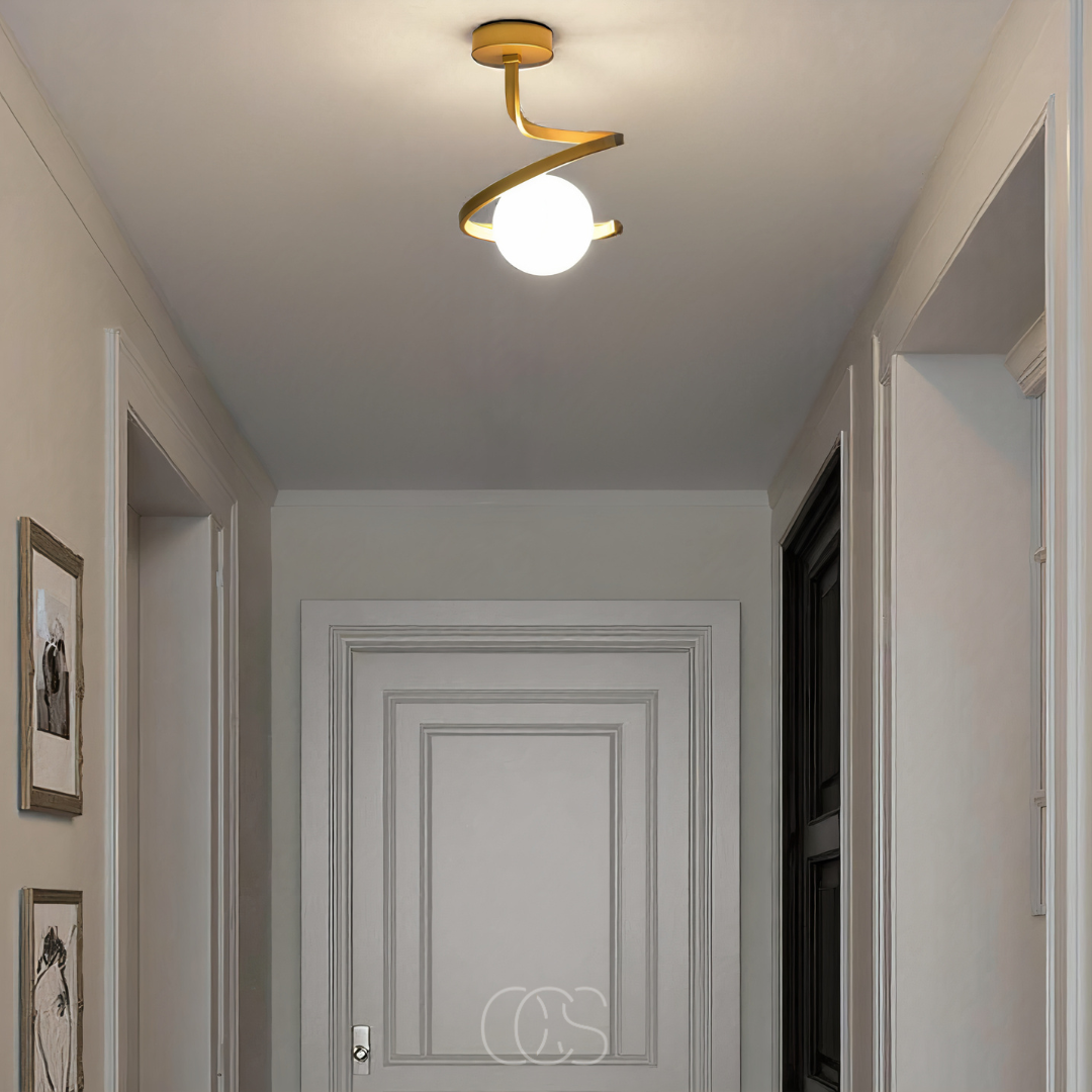 Anakre - Spiral with Ball Ceiling Lamp – luxury in a playful design