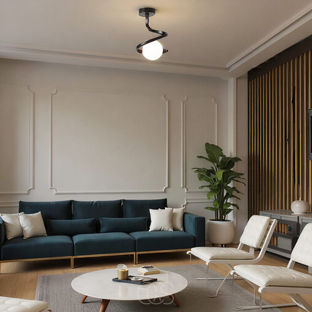 Anakre - Spiral with Ball Ceiling Lamp – luxury in a playful design