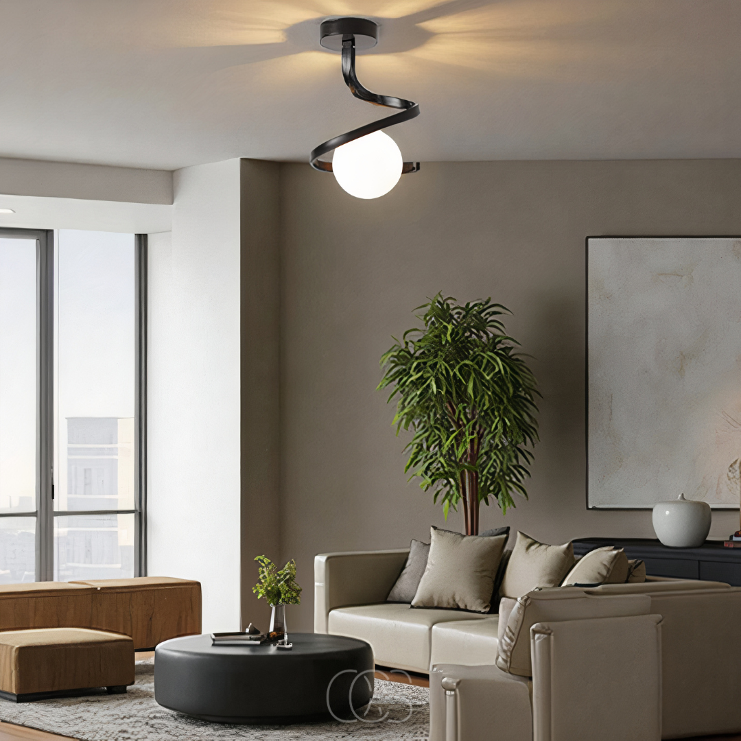 Anakre - Spiral with Ball Ceiling Lamp – luxury in a playful design