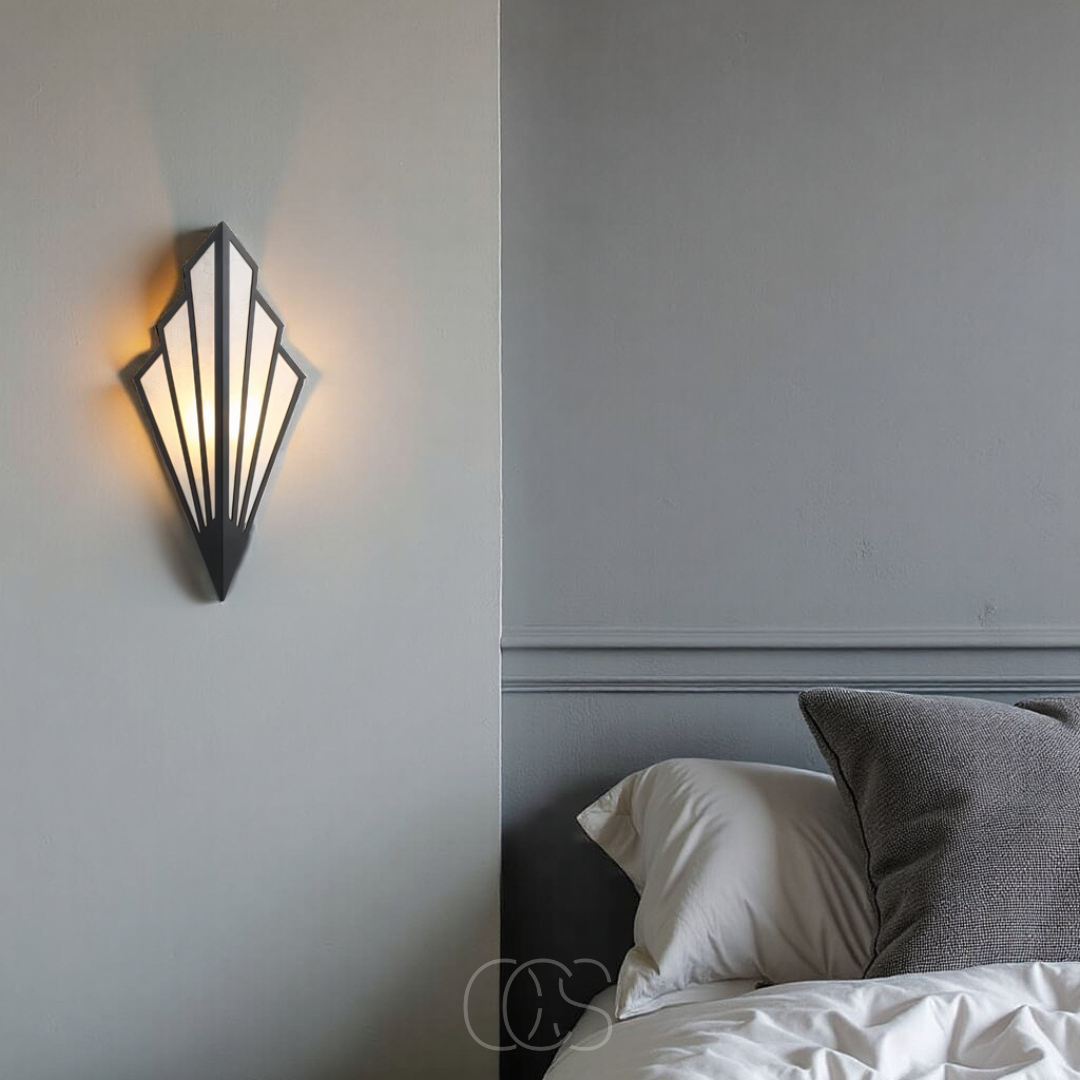 Anakre - Wall lamp with geometric diamond design